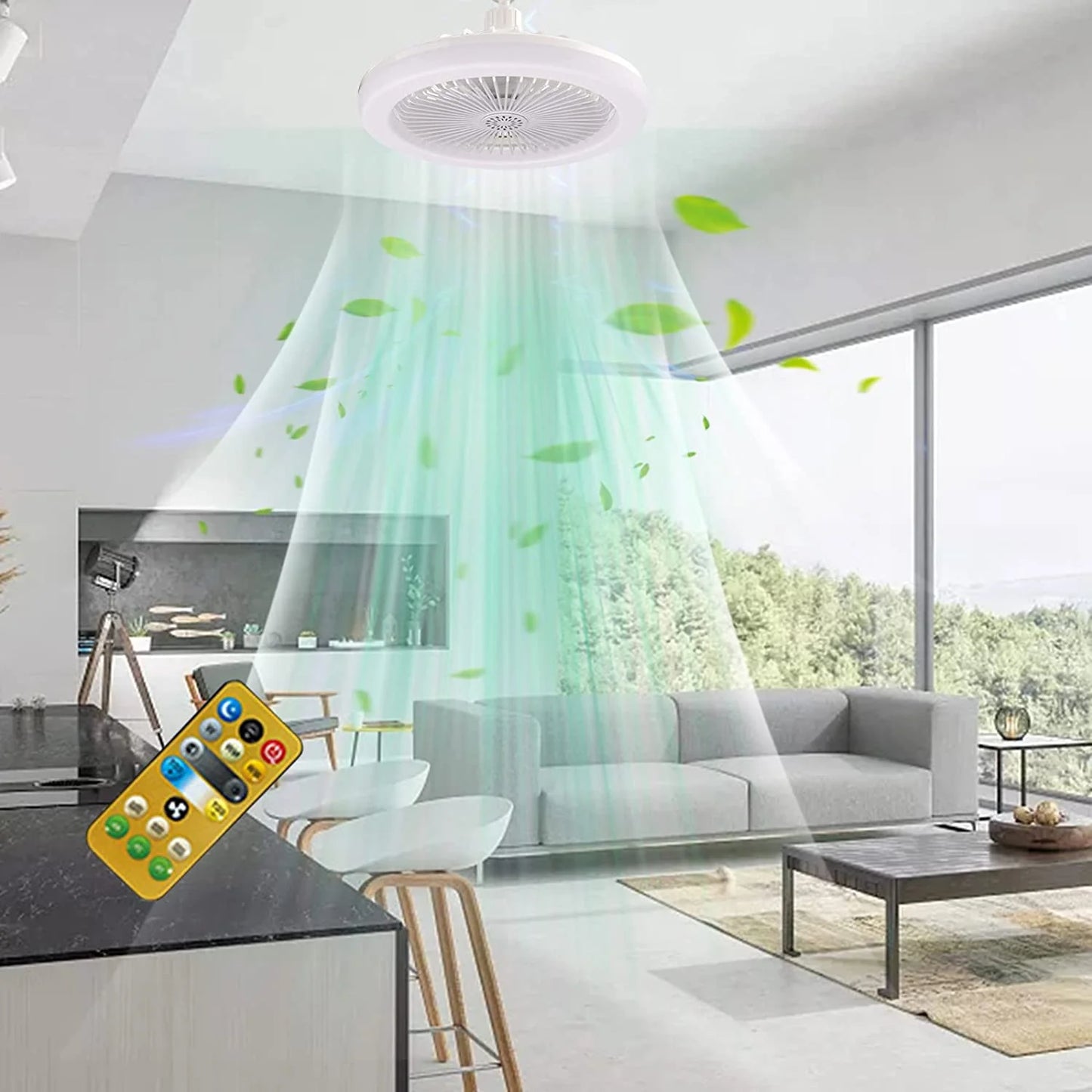 AirGlow | Ventilador de TECHO con Luz LED + Control remoto