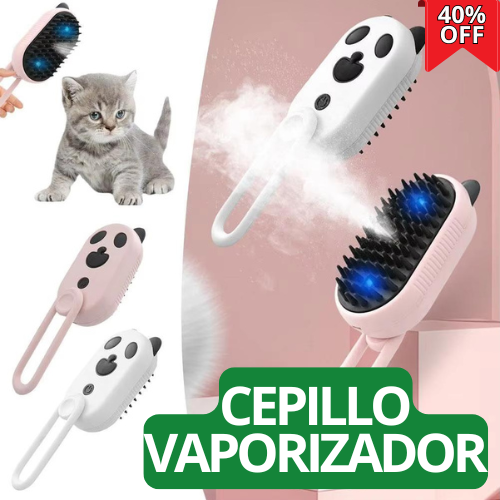 GlowBrush™| Cepillo VAPORIZADOR 4 en 1 para Mascotas 🐾 - 40% OFF 🎁