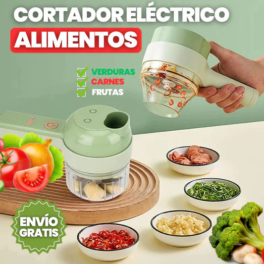 PICADORA MULTIFUNCIONAL 4 EN 1 ELÉCTRICA - 30% OFF 🎁