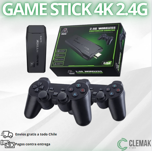 🟢 Game Stick 4K 2.4G Wireless | 45% OFF Día del Niño 🎁