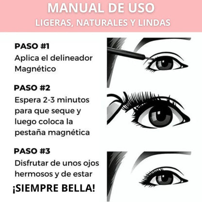 BeautyLashes™ |  Set de PESTAÑAS Magnéticas ✨ - 35% OFF 🎁