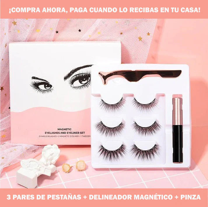 BeautyLashes™ |  Set de PESTAÑAS Magnéticas ✨ - 35% OFF 🎁